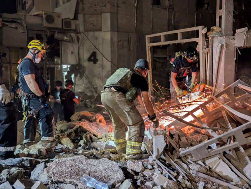 Hotelul echipei Șahtior, bombardat de ruși