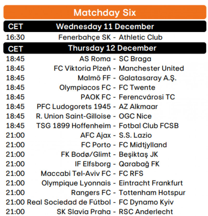 europa league etapa 6