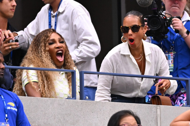 US Open - Serena Williams And Alicia Keys