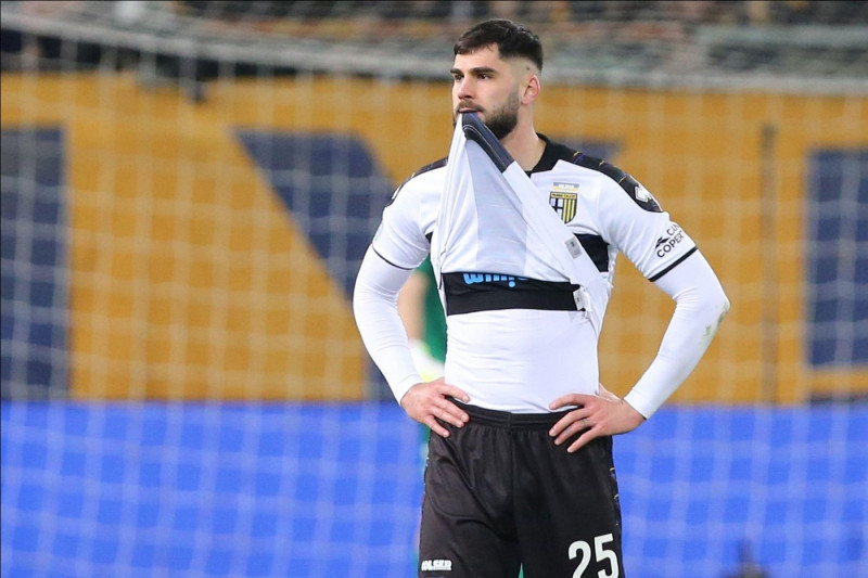 Parma, Italy. 11th Mar, 2022. Elias Cobbaut of PARMA CALCIO reacts during the Serie B match between Parma Calcio and AS Cittadella at Ennio Tardini on March 11, 2022 in Parma, Italy. Credit: Independent Photo Agency/Alamy Live News