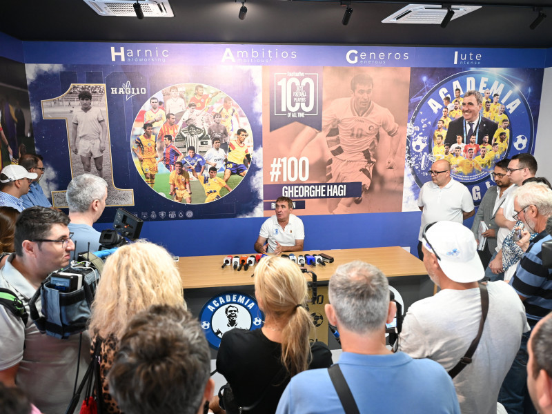 FOTBAL:INAUGURARE CLADIRE ADMINISTRATIVA ACADEMIA GHEORGHE HAGI (4.09.2024)