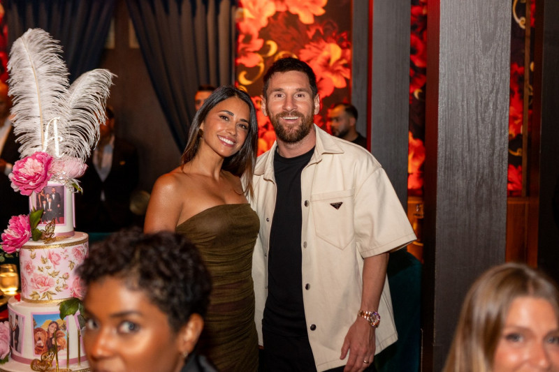 Lionel Messi And Antonela Roccuzzo At Gekko