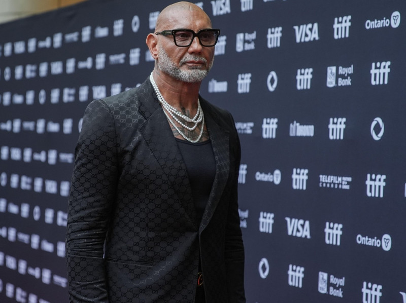 Dave Bautista walks the red carpet at the Toronto International Film Festival for the The Last Show Girl Special Presentation screening VISA SCREENING ROOM AT THE PRINCESS OF WALES THEATRE 6th Sept 202