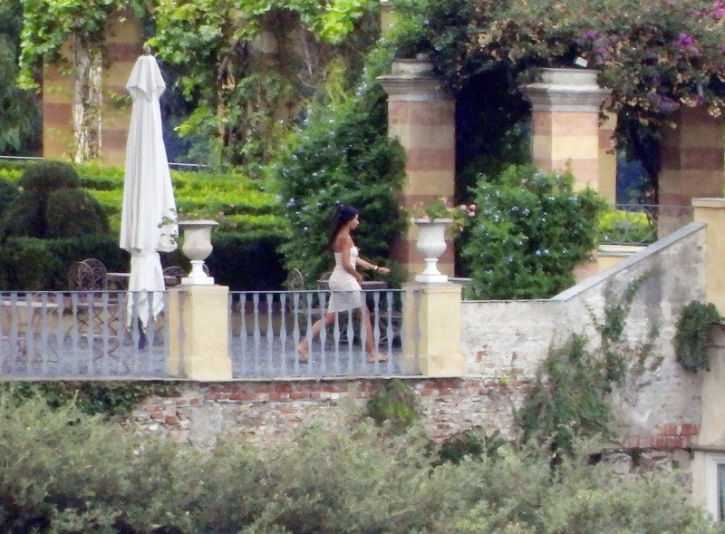 *PREMIUM-EXCLUSIVE* *MUST CALL FOR PRICING* Tennis legend Boris Becker and Lilian de Carvalho Monteiro's dress rehearsal and preparations ahead of the couple's wedding in Portofino