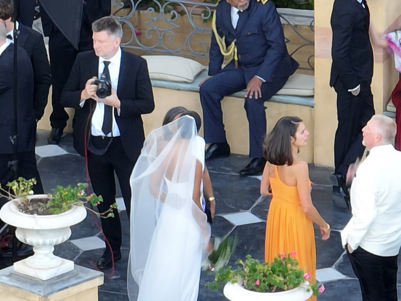 *PREMIUM-EXCLUSIVE* *MUST CALL FOR PRICING* - Tennis legend Boris Becker and Lilian de Carvalho Monteiro are married at a lavish wedding in front of family and friends in Cervara di Portofino