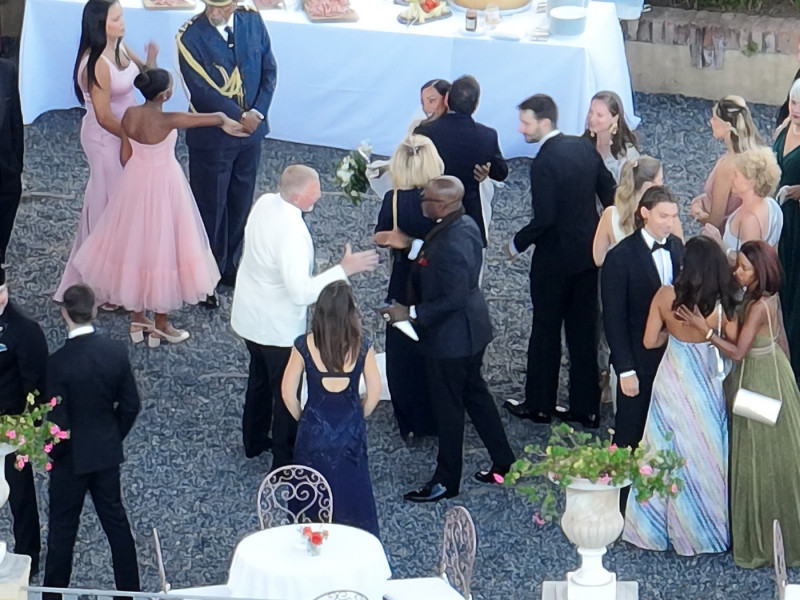 *PREMIUM-EXCLUSIVE* *MUST CALL FOR PRICING* - Tennis legend Boris Becker and Lilian de Carvalho Monteiro are married at a lavish wedding in front of family and friends in Cervara di Portofino