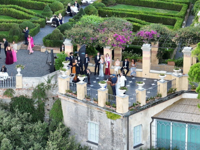 *PREMIUM-EXCLUSIVE* *MUST CALL FOR PRICING* - Tennis legend Boris Becker and Lilian de Carvalho Monteiro are married at a lavish wedding in front of family and friends in Cervara di Portofino