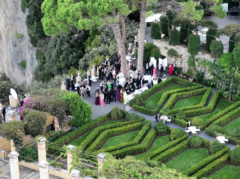 *PREMIUM-EXCLUSIVE* *MUST CALL FOR PRICING* - Tennis legend Boris Becker and Lilian de Carvalho Monteiro are married at a lavish wedding in front of family and friends in Cervara di Portofino