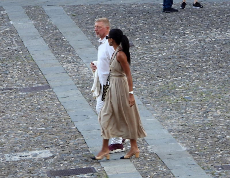 *EXCLUSIVE* WEB MUST CALL FOR PRICING - Boris Becker and his fiancee Lilian de Carvalho Monteiro visit the Cervara Abbey, the venue of their reported wedding as they complete their preparations by enjoying a romantic dinner out in Portofino.
*PICTURES TAK