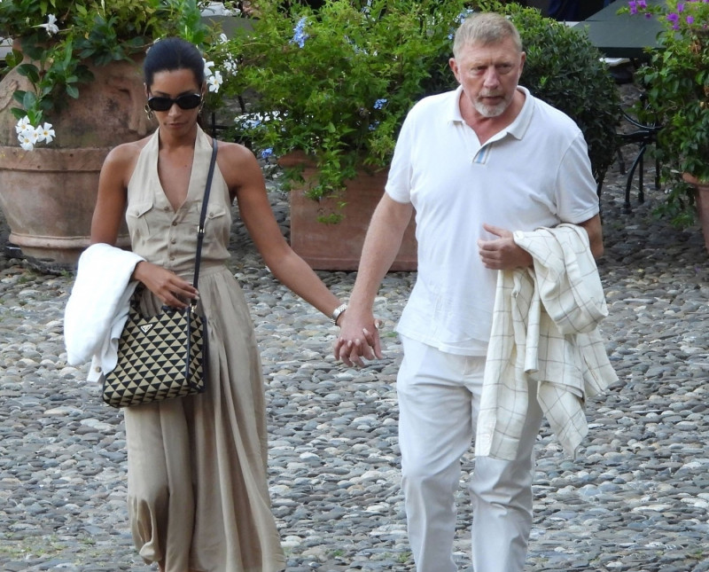 *EXCLUSIVE* WEB MUST CALL FOR PRICING - Boris Becker and his fiancee Lilian de Carvalho Monteiro visit the Cervara Abbey, the venue of their reported wedding as they complete their preparations by enjoying a romantic dinner out in Portofino.
*PICTURES TAK