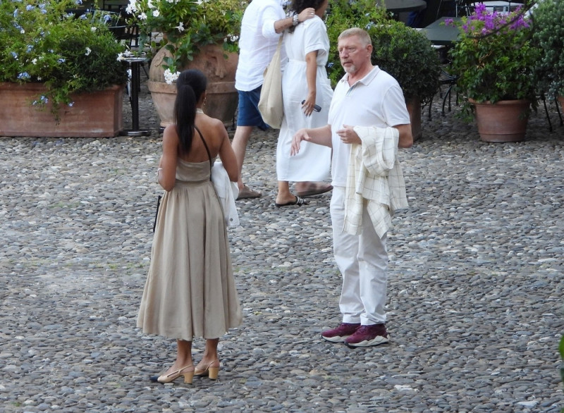 *EXCLUSIVE* WEB MUST CALL FOR PRICING - Boris Becker and his fiancee Lilian de Carvalho Monteiro visit the Cervara Abbey, the venue of their reported wedding as they complete their preparations by enjoying a romantic dinner out in Portofino.
*PICTURES TAK