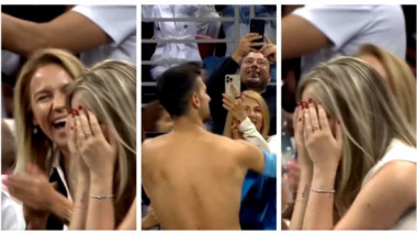 Nu le-a venit să creadă: Novak Djokovic, striptease pe terenul de tenis. O fană și-a pus mâinile în cap