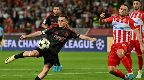 Steaua Roșie Belgrad - Benfica 1-2. Un fost adversar al FCSB-ului a marcat ”golul de onoare” al sârbilor