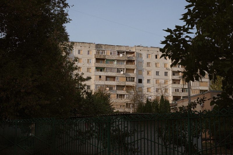 Humanitarian aid and military mobility in Khotin 30 km to Russian border amidst Russia-Ukraine war