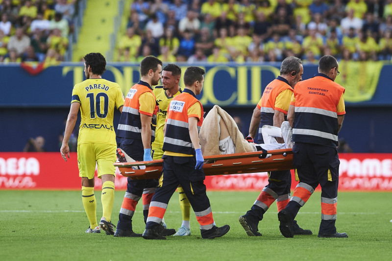 Marc Andre Ter Stegen FC Barcelona, Barca is injured during the LaLiga match between Villarreal CF and FC Barcelona at L