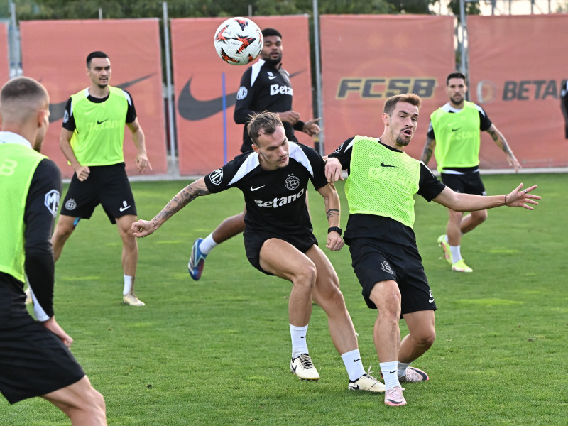 FOTBAL:ANTRENAMENT OFICIAL FCSB INAINTEA MECIULUI CU RFS, UEFA EUROPA LEAGUE (25.09.2024)