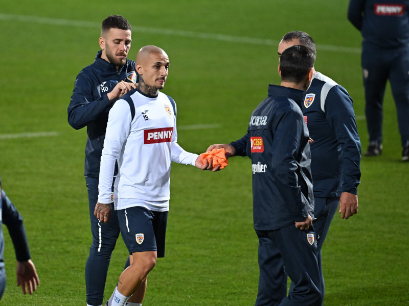 FOTBAL:ANTRENAMENT ROMANIA (7.10.2024)