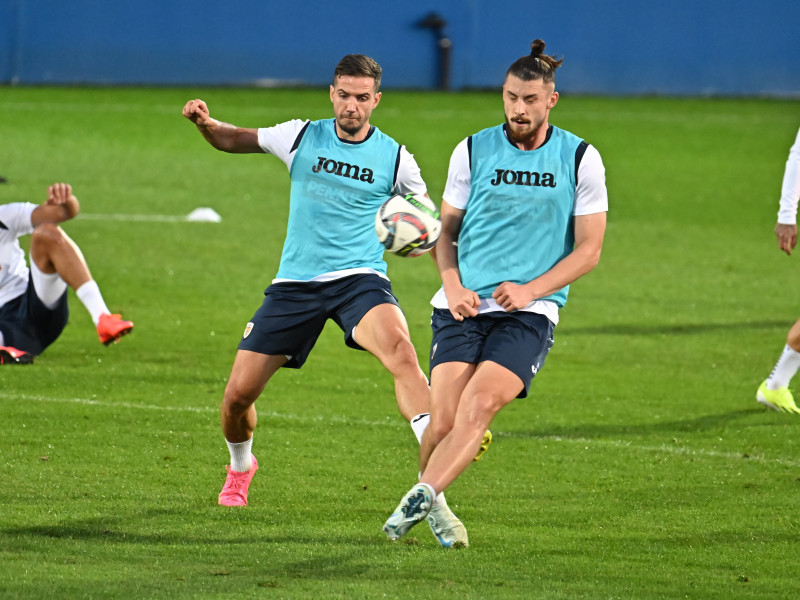 FOTBAL:ANTRENAMENT ROMANIA (7.10.2024)