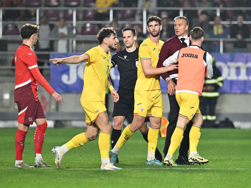 FOTBAL:ROMANIA U21-ELVETIA U21, PRELIMINARIILE UEFA EURO 2025 (15.10.2024)