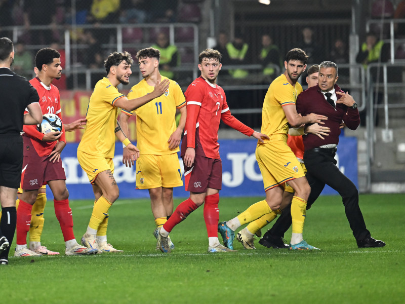 FOTBAL:ROMANIA U21-ELVETIA U21, PRELIMINARIILE UEFA EURO 2025 (15.10.2024)