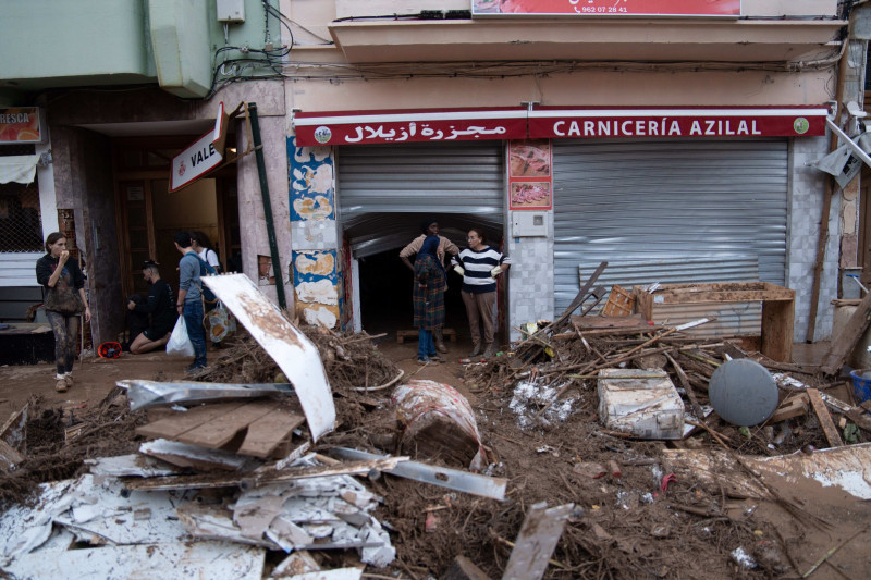 Spain, Destruction from the floods in Valencia