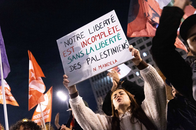 Demonstration Palestine Saint Denis