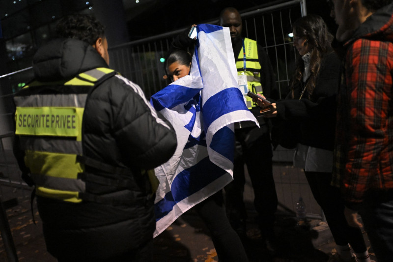 Israeli Fans Arrive For France v israel - Saint Denis - 14 Nov 2024