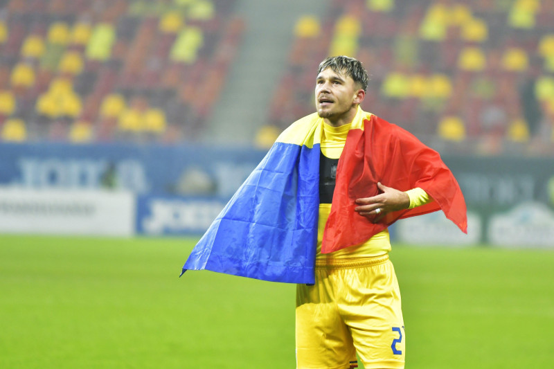 Andrei Ratiu during UEFA Nations League game Romania vs Cyprus , 18.11.2024 , Bucharest , Romania