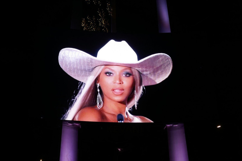 Inglewood, California, USA 8th December 2024 Beyonce Christmas Day Halftime Show Marquee at Kia Forum at 3900 W. Manchester Blvd on December 8, 2024 in Inglewood, California, USA. Photo by Barry King/Alamy Stock Photo