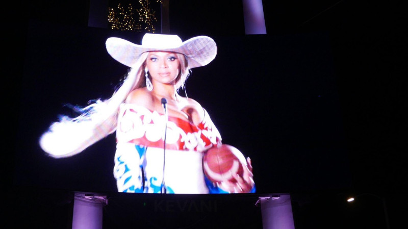 Inglewood, California, USA 8th December 2024 Beyonce Christmas Day Halftime Show Marquee at Kia Forum at 3900 W. Manchester Blvd on December 8, 2024 in Inglewood, California, USA. Photo by Barry King/Alamy Stock Photo