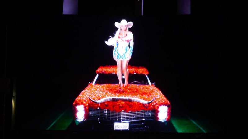 Inglewood, California, USA 8th December 2024 Beyonce Christmas Day Halftime Show Marquee at Kia Forum at 3900 W. Manchester Blvd on December 8, 2024 in Inglewood, California, USA. Photo by Barry King/Alamy Stock Photo