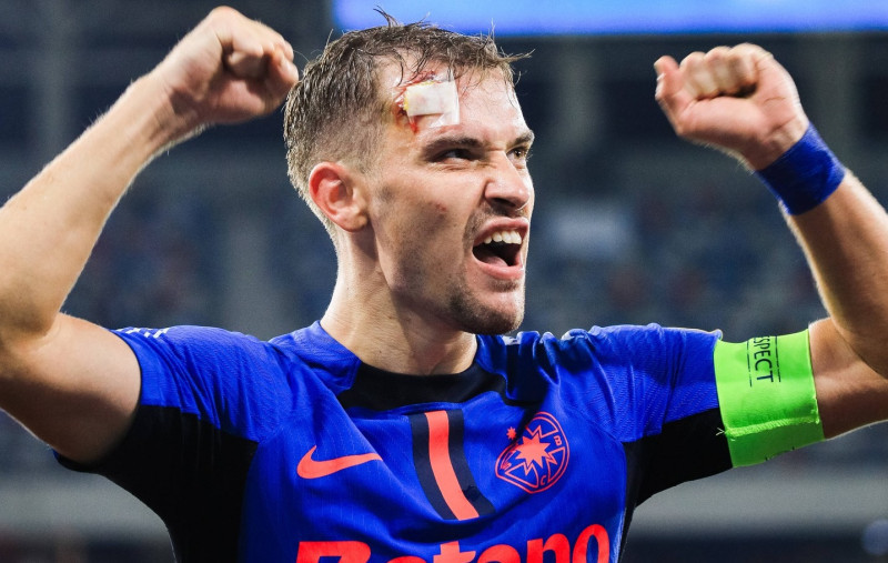 29 august 2024,Stadionul Steaua, Bucharest, UEFA Europa League, Play-offs, 2nd leg, FCSB(ROU) vs LASK (AUT) 27 Darius Ol