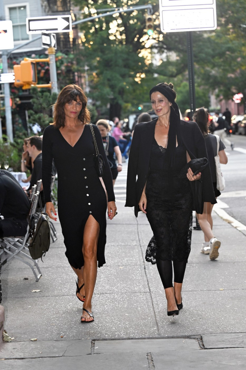 Helena Christensen arriving at Bookmarc Store to celebrate In My Dream Last Night book in New York City