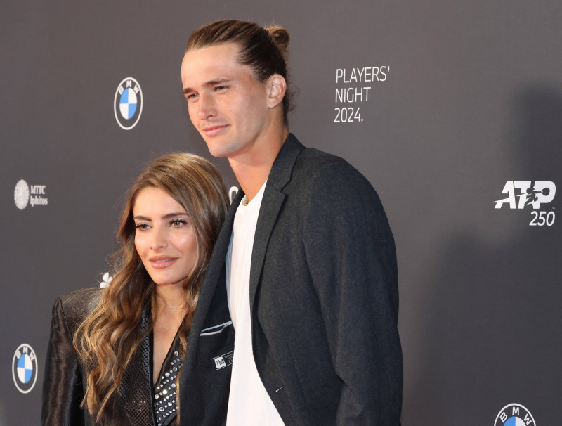 Sophia Thomalla und Alexander Zverev, Portraet, Portrait, Tennis / Players Night / BMW Open 2024 / Red Carpet-Event / 16