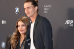 Sophia Thomalla und Alexander Zverev, Portraet, Portrait, Tennis / Players Night / BMW Open 2024 / Red Carpet-Event / 16