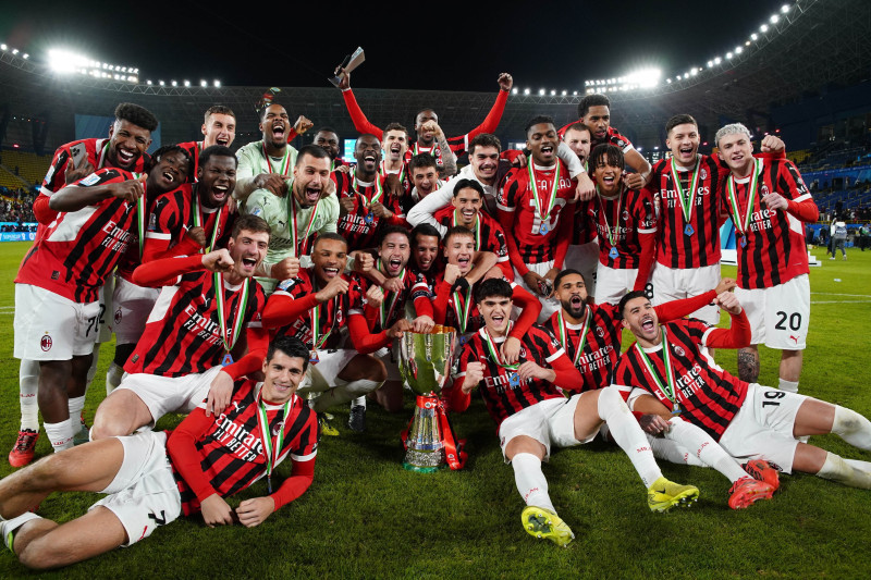 AC Milan wins the Italian Super Cup Final