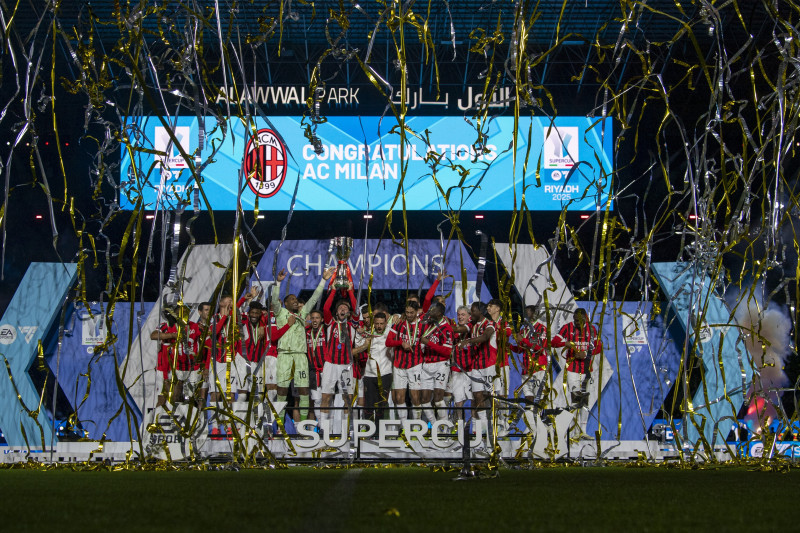 AC Milan wins the Italian Super Cup Final
