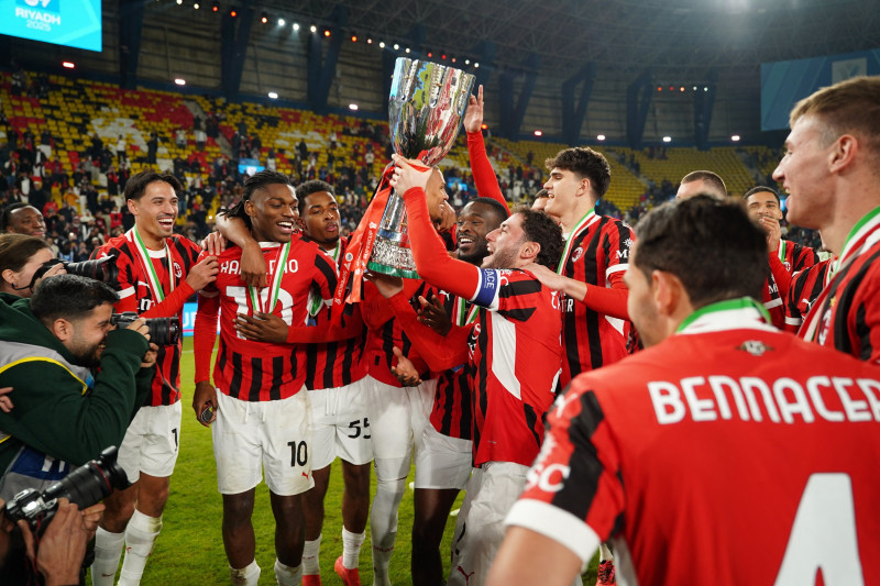 AC Milan wins the Italian Super Cup Final