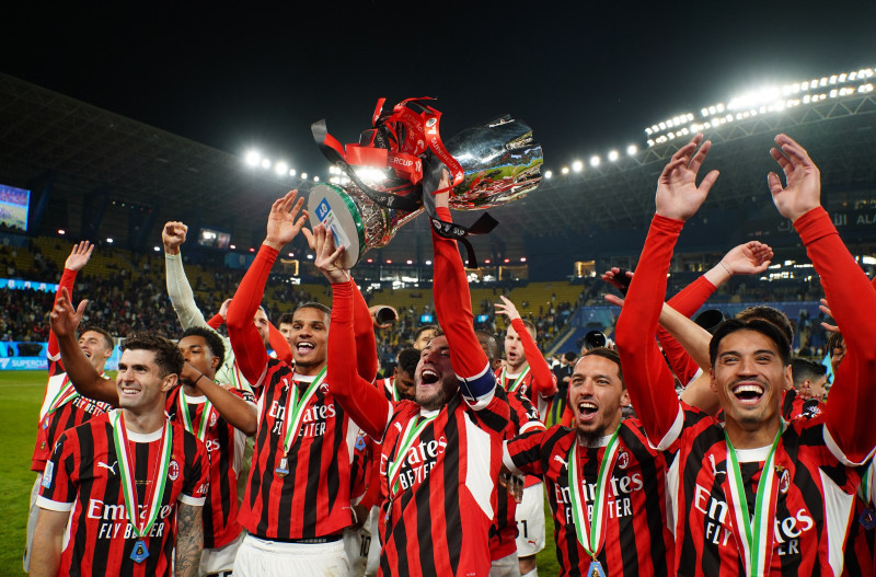 AC Milan wins the Italian Super Cup Final