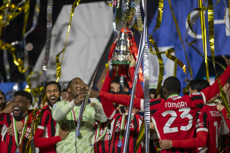 AC Milan wins the Italian Super Cup Final
