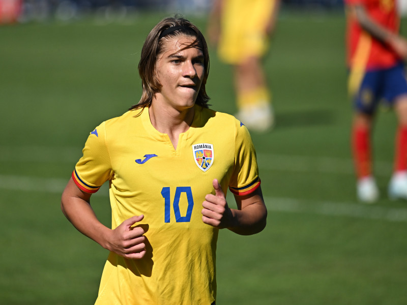 FOTBAL:ROMANIA U19-SPANIA U19, TURNEU PREGATIRE UEFA (15.10.2024)