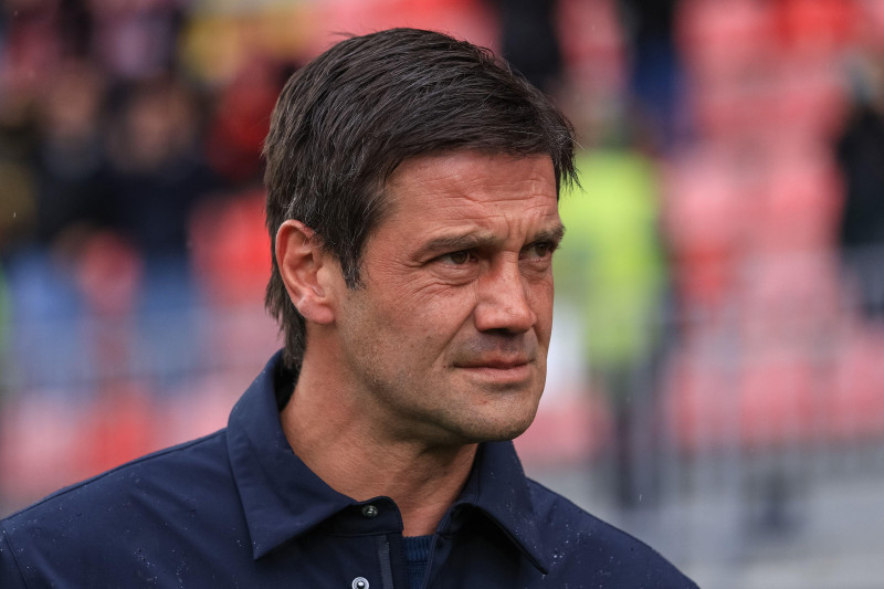 Cristian Chivu (Head Coach Parma Calcio) during AC Monza vs Parma Calcio, Italian soccer Serie A match in Monza, Italy, March 15 2025