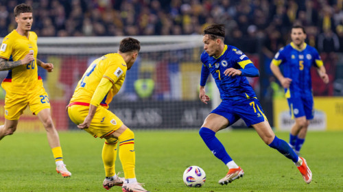 România - Bosnia și Herțegovina 0-1, ACUM. ”Tricolorii” au cerut penalty