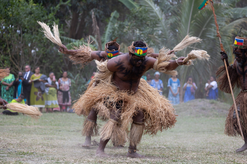 New Caledonia Touho Customary ceremony in honour of the President of the Republic
