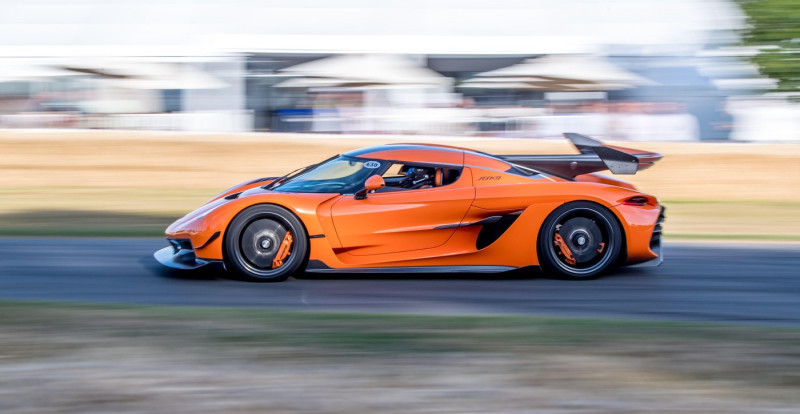 Goodwood, UK. 26th June, 2022. 2022 Koenigsegg Jesko takes to the hill Goodwood Festival Of Speed at the Goodwood Circuit, Goodwood, UK on 26 June 2022. Photo by Phil Hutchinson. Editorial use only, license required for commercial use. No use in betting,