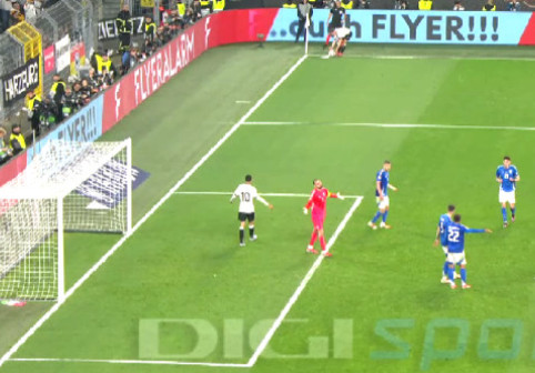 Inexplicabil! Gol cum rar se vede în fotbal, la Germania - Italia: "Să mă ciupească cineva / Nu-mi revin"