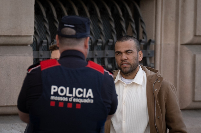 Dani Alves At The Court - Barcelona