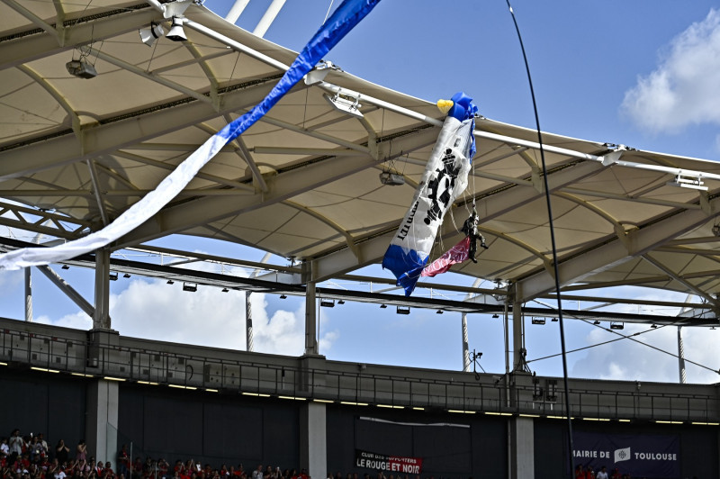 RUGBY : Toulouse vs Sale - Round of 16 of the Champions Cup - Toulouse - 04/06/2025