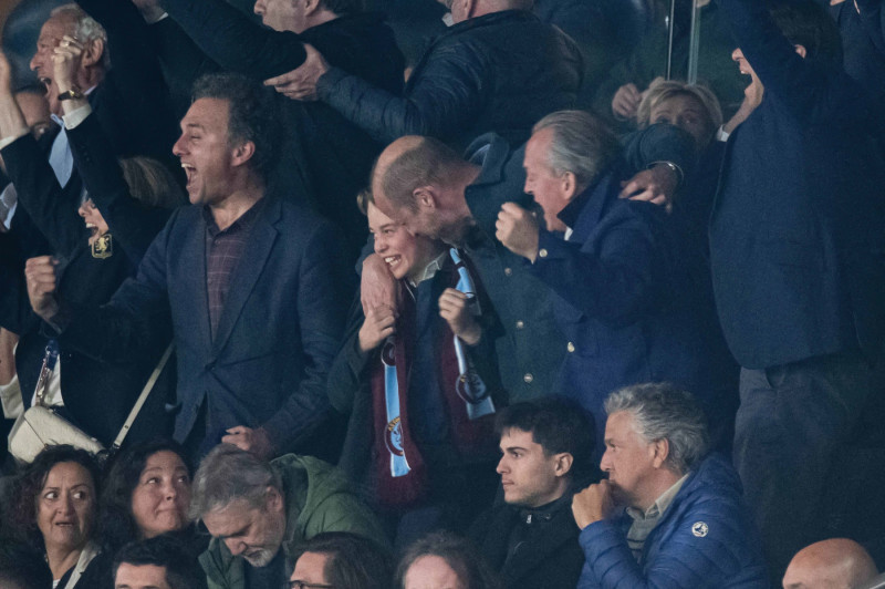Prince William At PSG vs Aston Villa - Paris