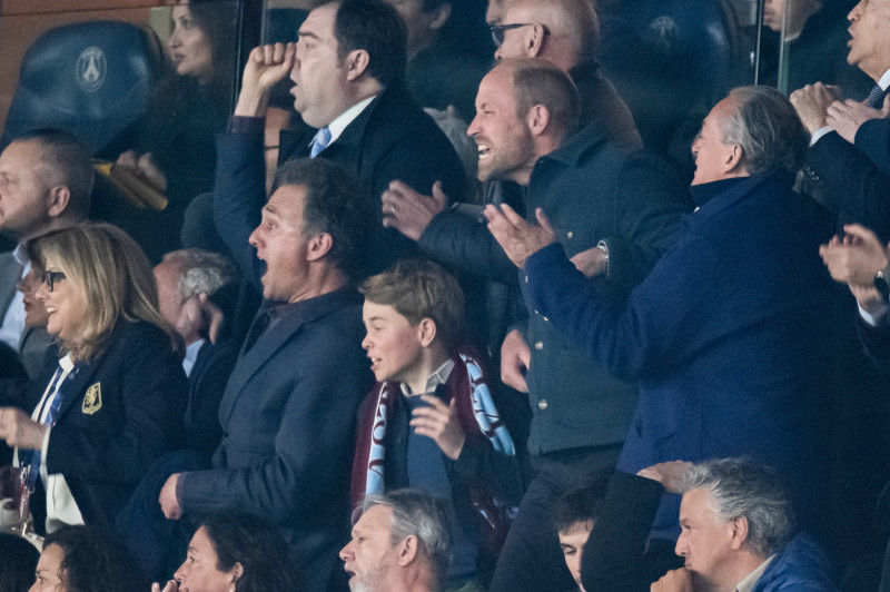 Prince William At PSG vs Aston Villa - Paris
